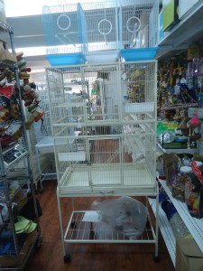 Medium White Cage