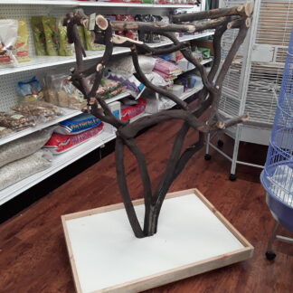 Manzanita Floor Stand on Rollers
